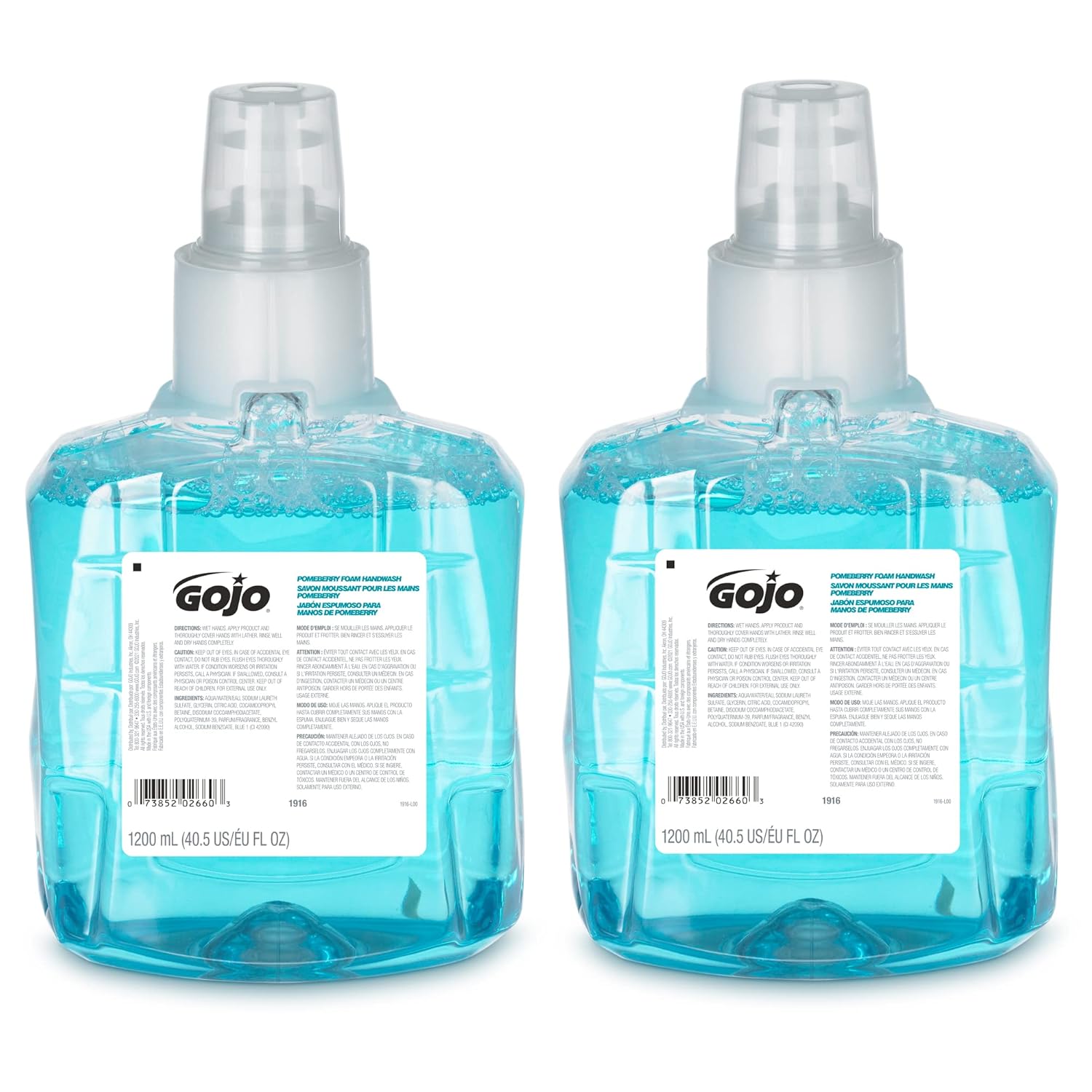 Pomeberry Foam Handwash Refill (Pack of 2) – 1200mL LTX-12 Compatible