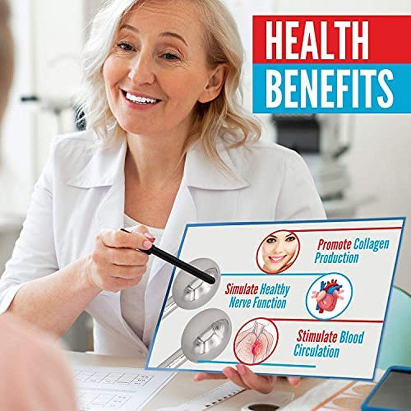 White Steel Ice Globes – Cooling Facial Therapy