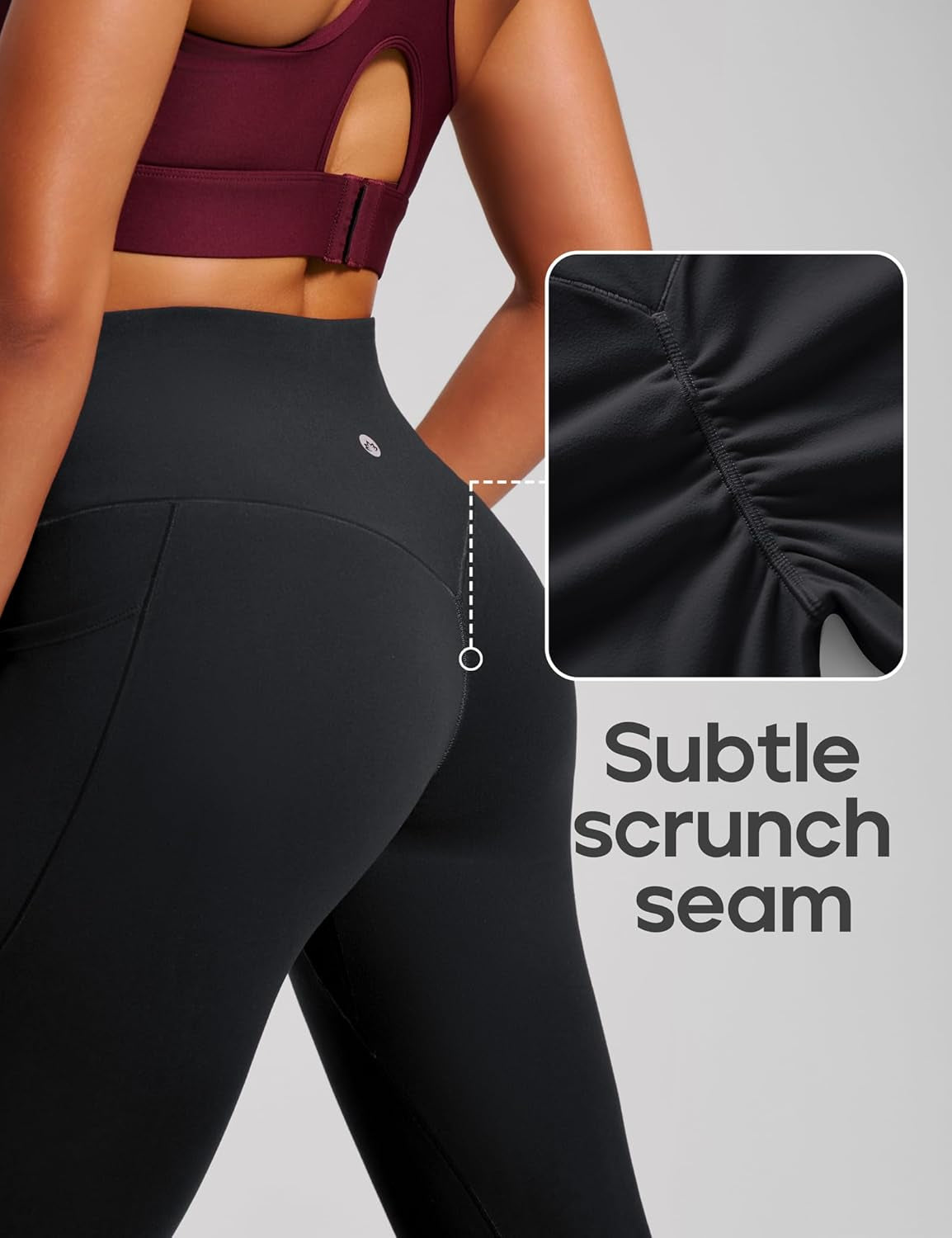 Scrunch Butt Lifting Leggings with Pockets – Tummy Control & No-Front-Seam