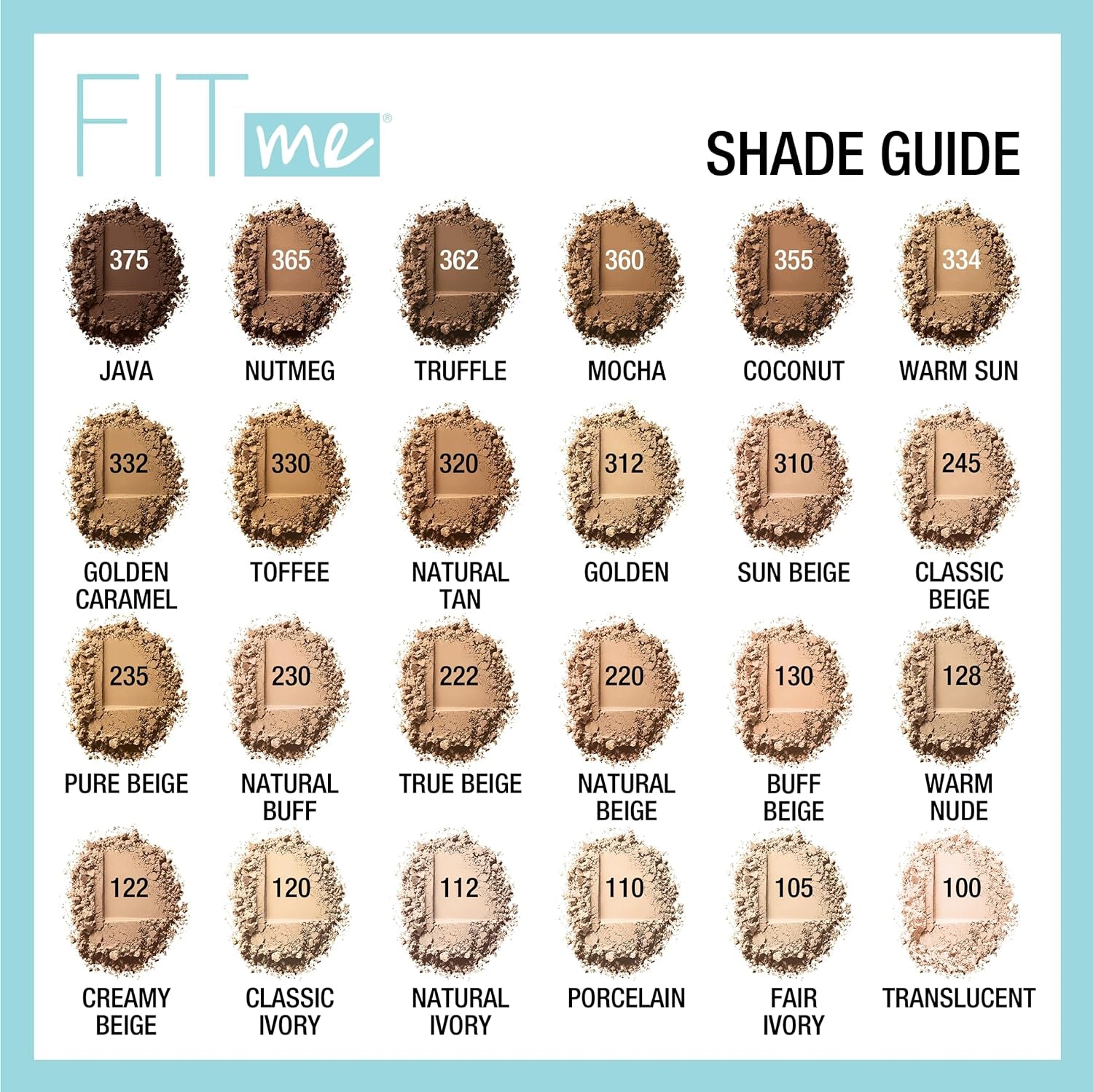 Fit Me Matte + Poreless Pressed Face Powder Makeup & Setting Powder, Classic Beige, 1 Count